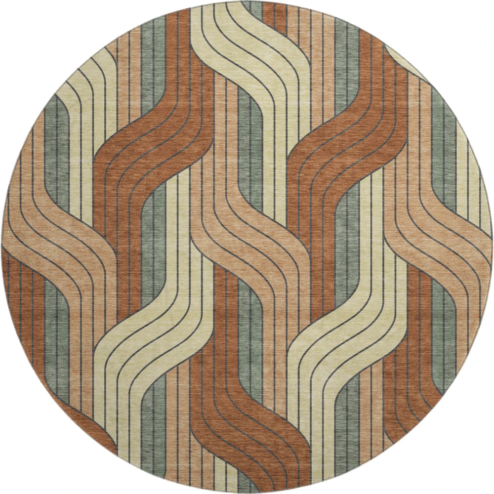 Mayfield AMF2422 Paprika 8' x 8' Rug