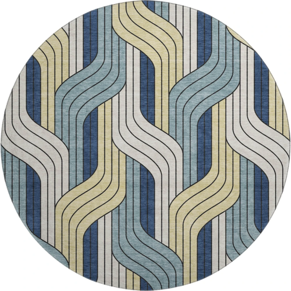 Mayfield AMF2422 Teal 8' x 8' Rug