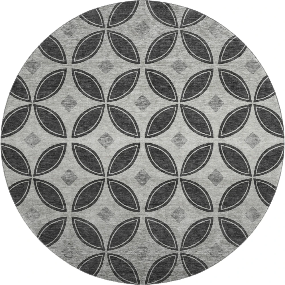 Mayfield AMF2423 Black 8' x 8' Rug