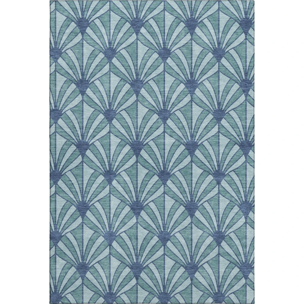 Mayfield AMF2426 Teal 3' x 5' Rug