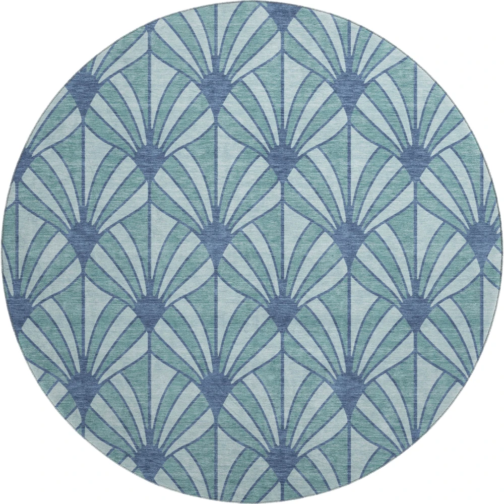Mayfield AMF2426 Teal 8' x 8' Rug