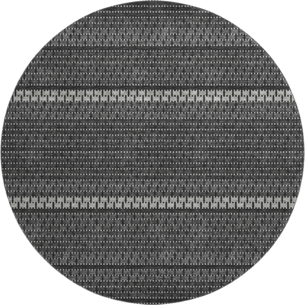 Mayfield AMF2427 Black 8' x 8' Rug