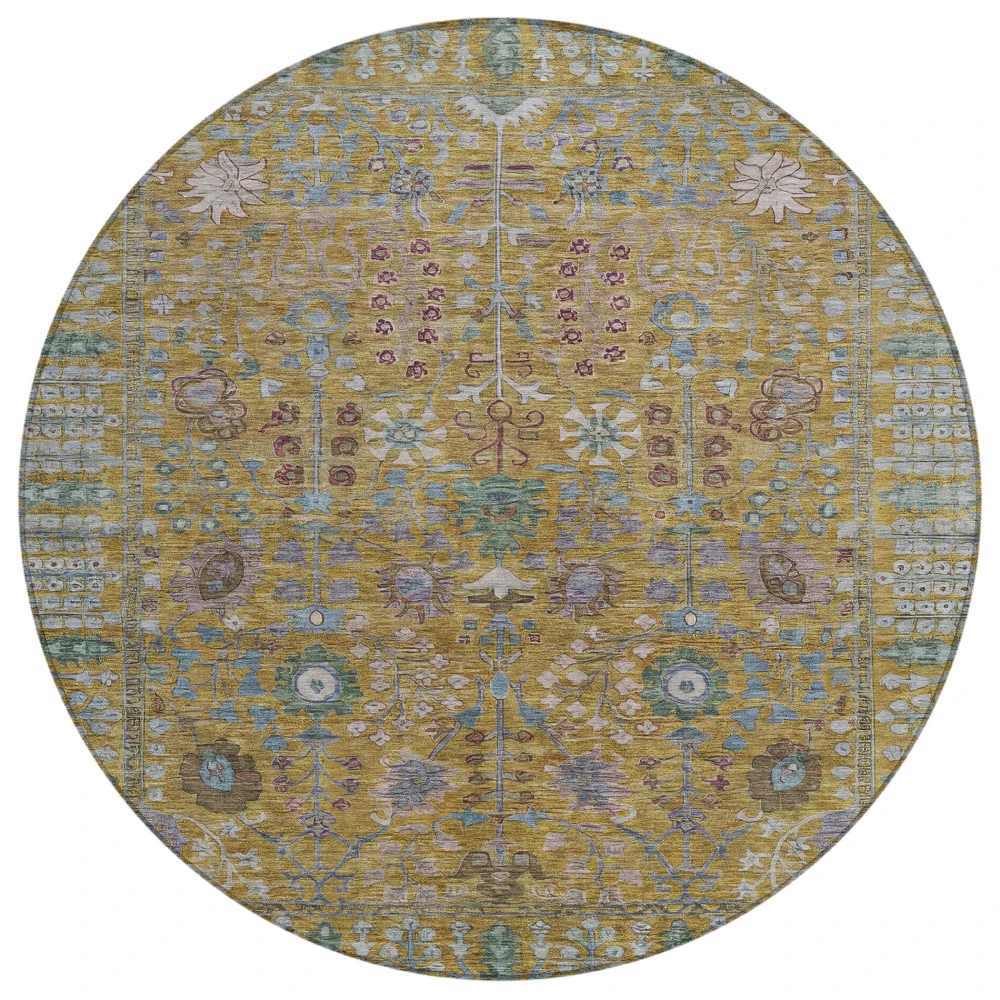 Chantille ACN2231 Gold 8' x 8' Rug