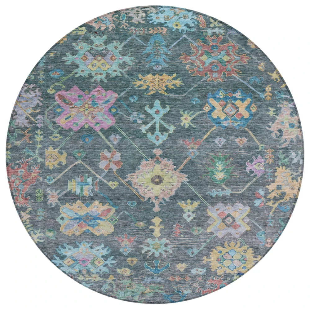 Chantille ACN2234 Teal 8' x 8' Rug