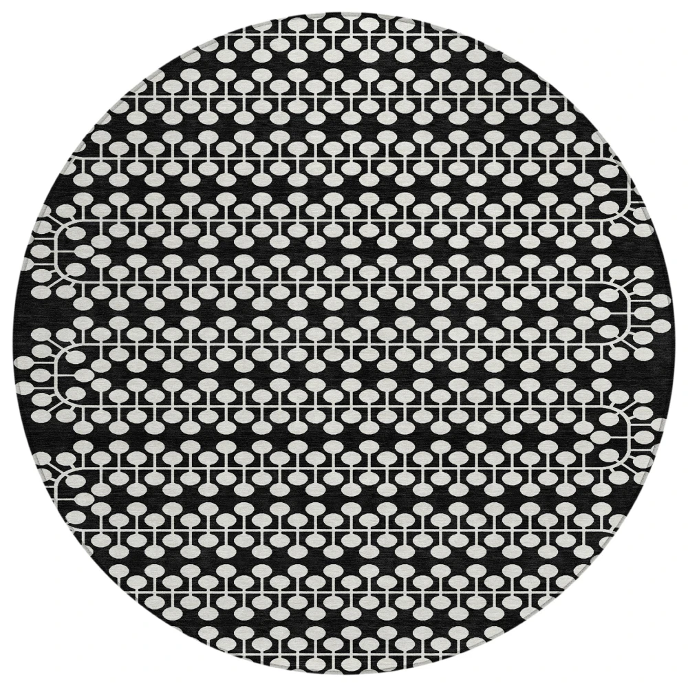 Chantille ACN2247 Black 8' x 8' Rug
