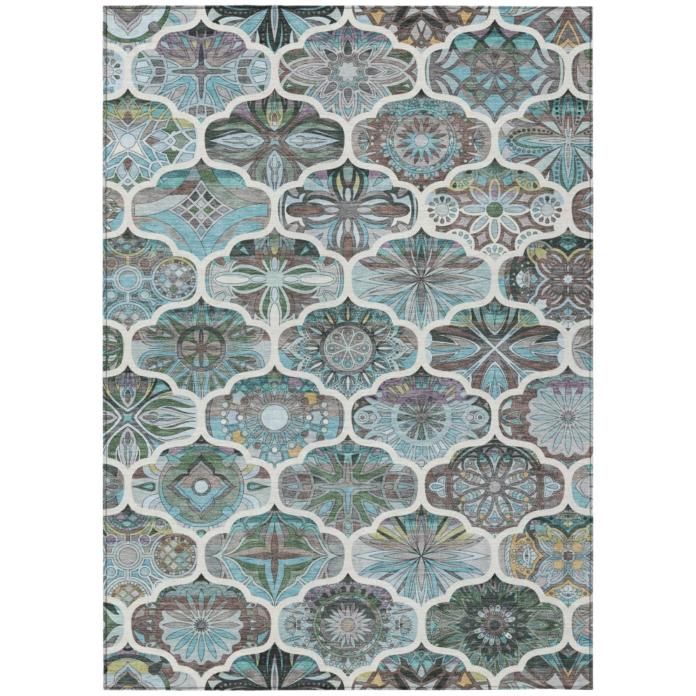 Chantille ACN2257 Teal 5' x 7'6