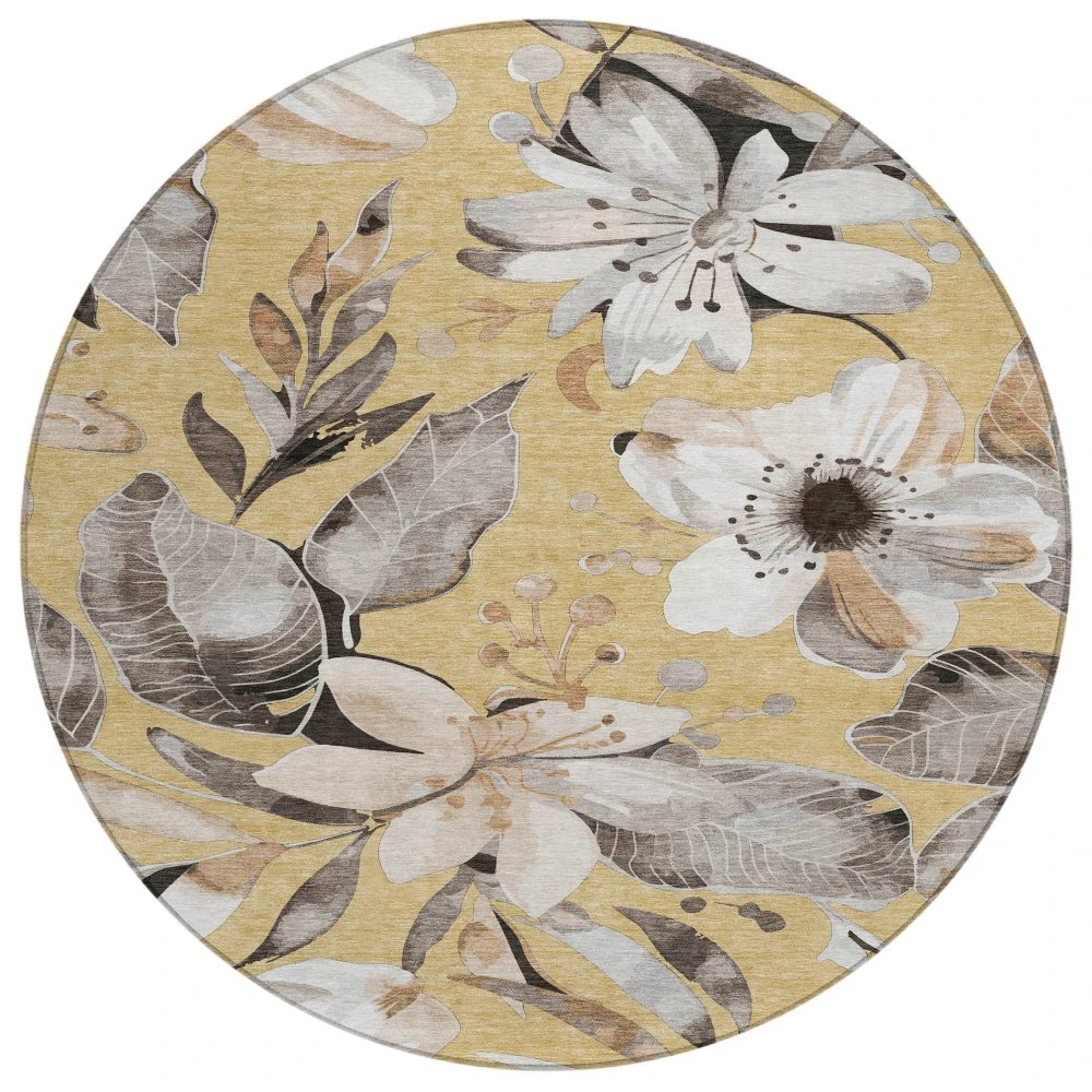 Chantille ACN2260 Gold 8' x 8' Rug