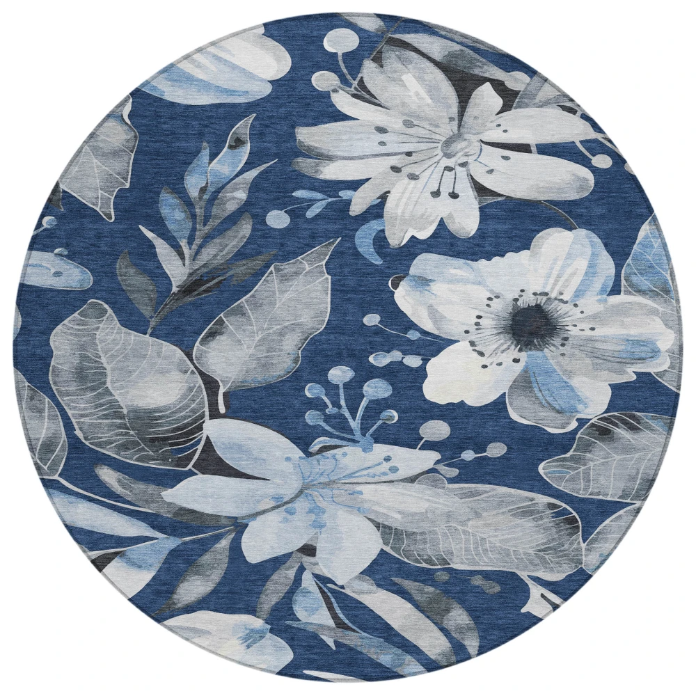Chantille ACN2260 Navy 8' x 8' Rug