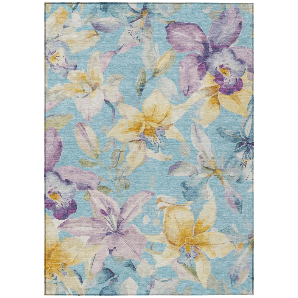 Chantille ACN2262 Aqua 5' x 7'6