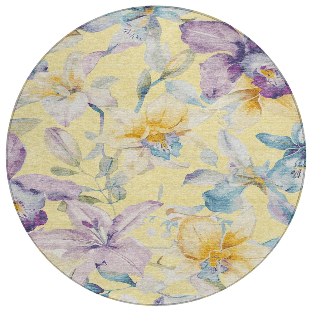 Chantille ACN2262 Yellow 8' x 8' Rug