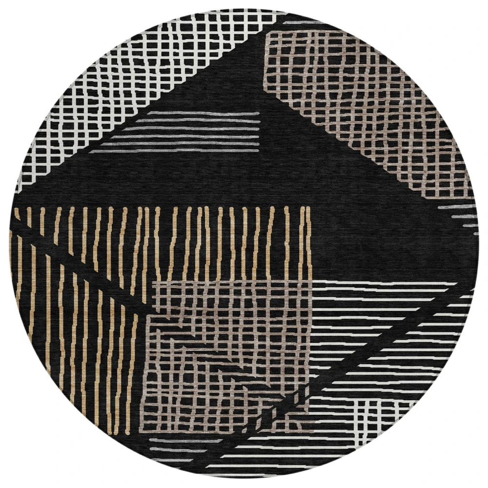 Chantille ACN2270 Black 8' x 8' Rug
