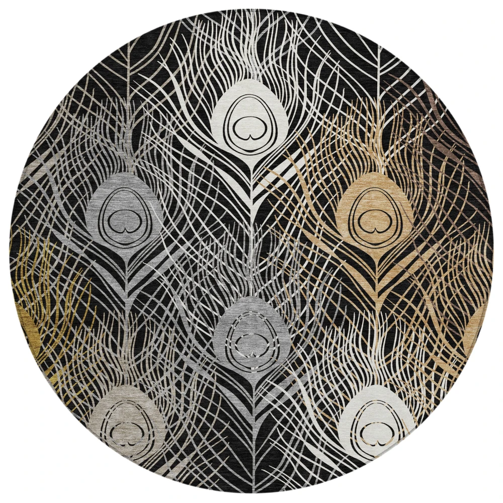 Chantille ACN2273 Black 8' x 8' Rug