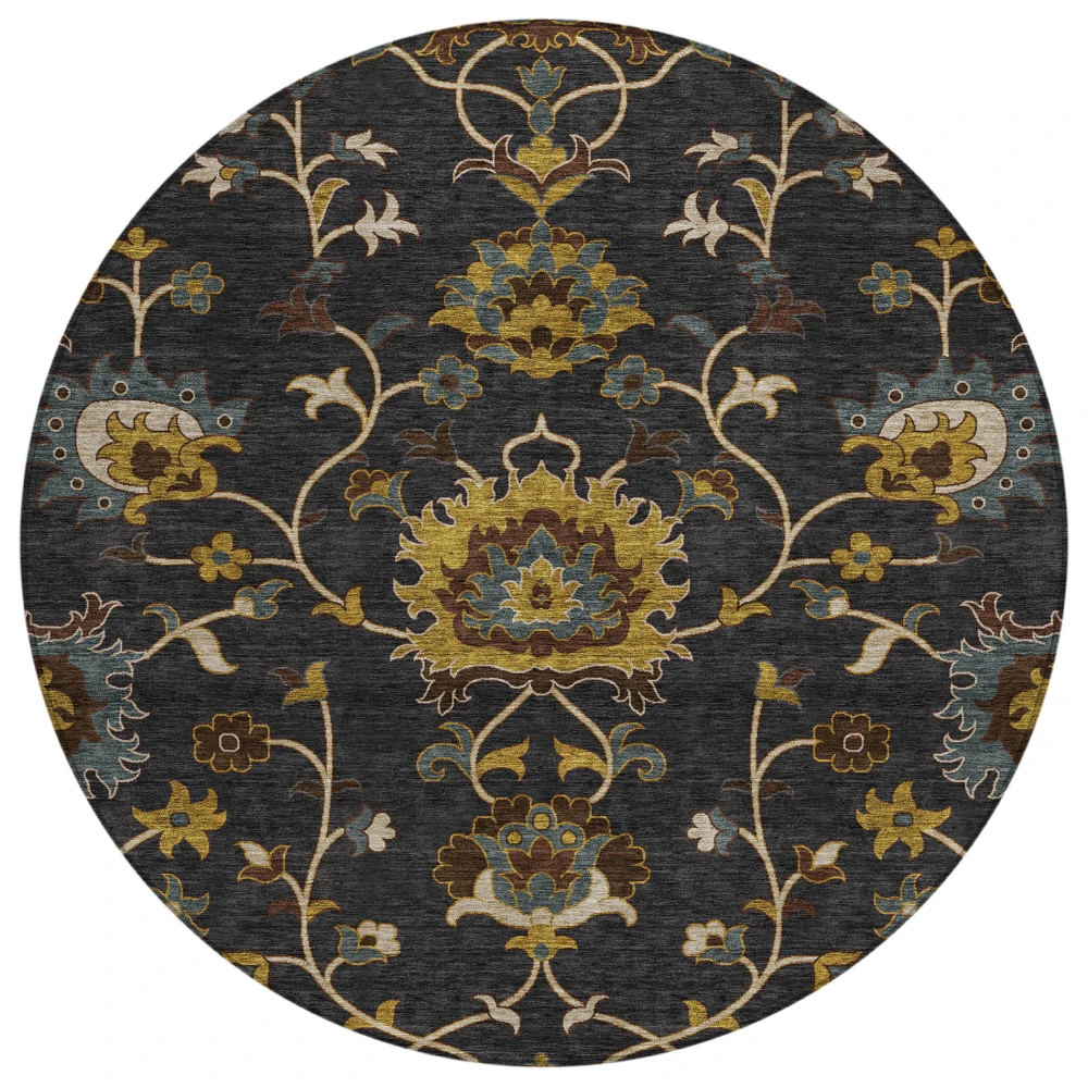Chantille ACN2290 Black 8' x 8' Rug