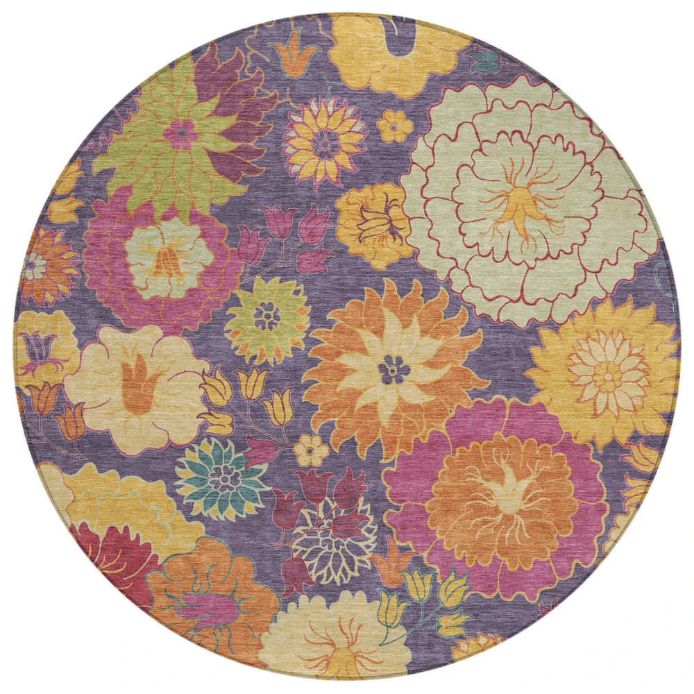 Chantille ACN2293 Purple 8' x 8' Rug