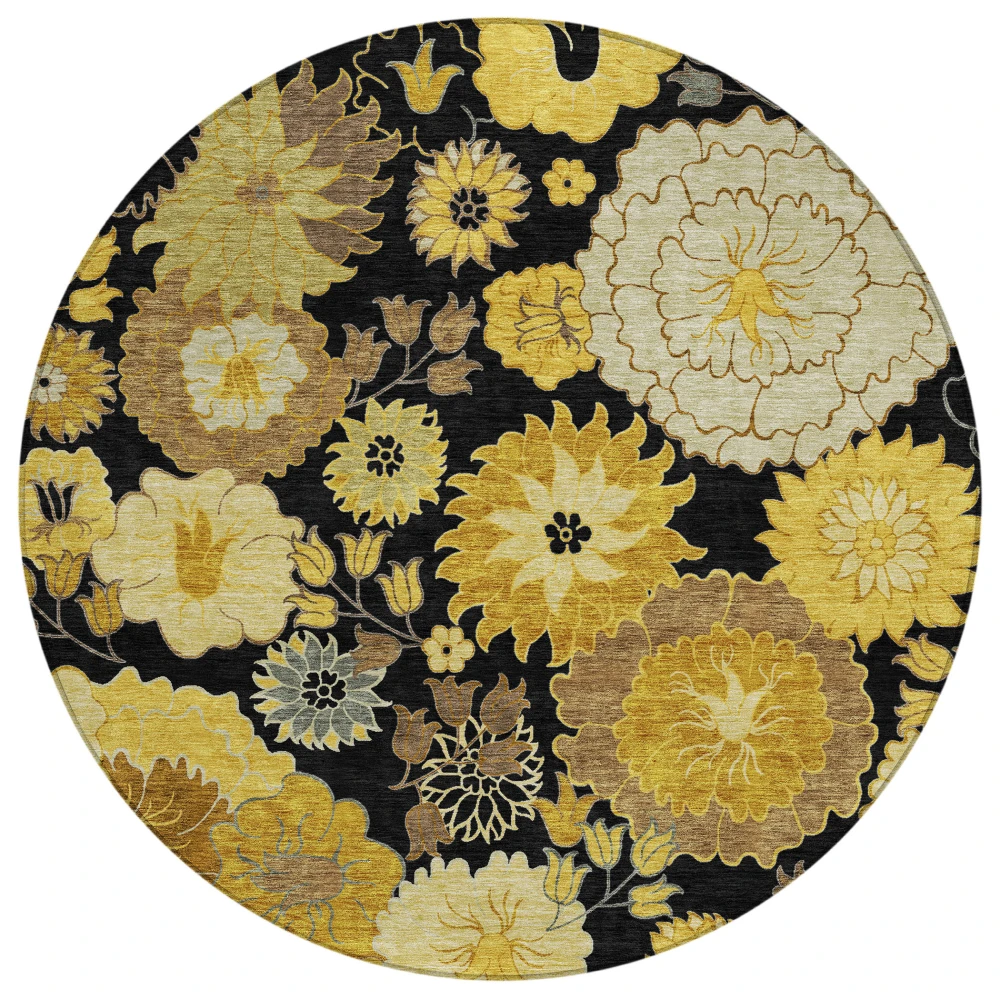 Chantille ACN2294 Black 8' x 8' Rug