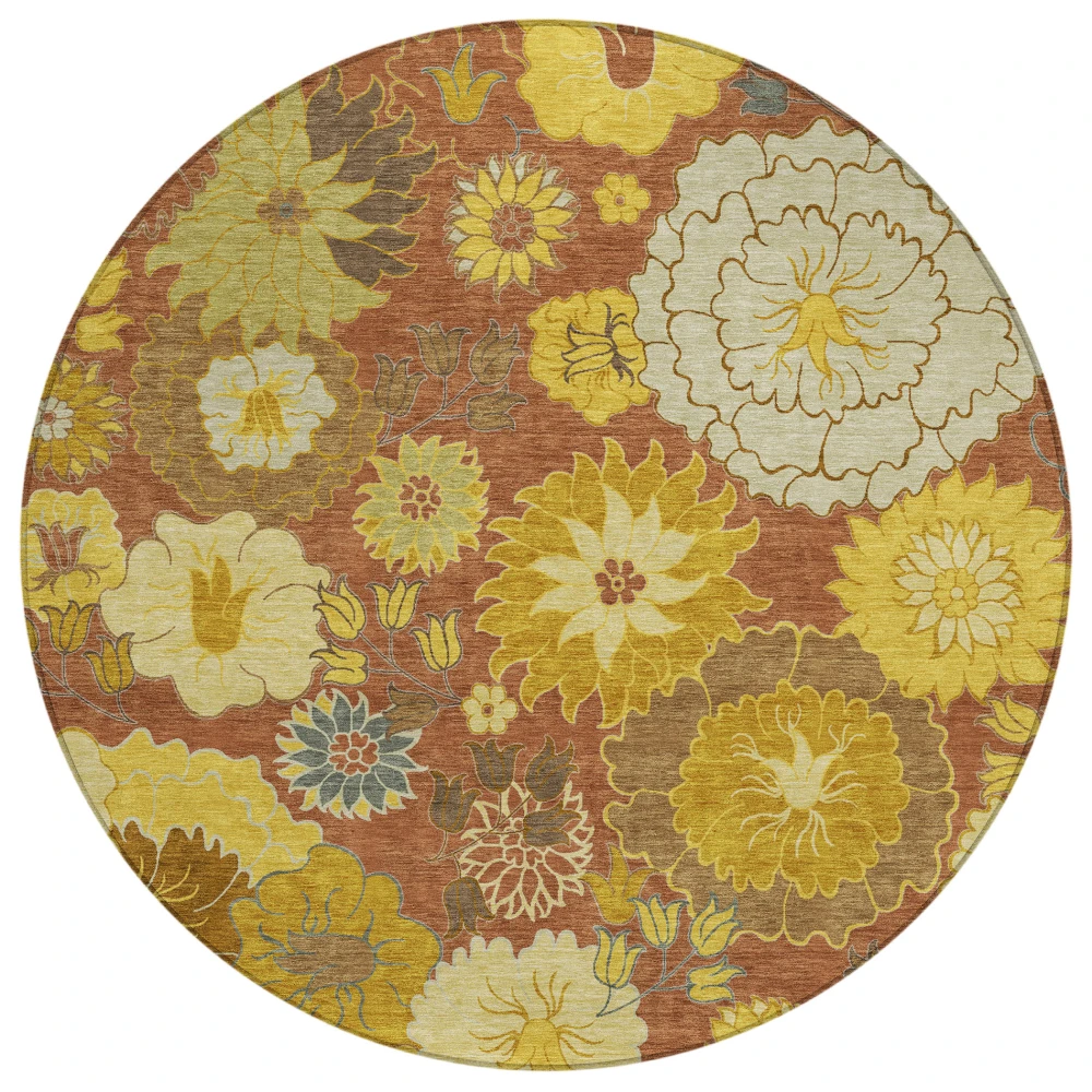 Chantille ACN2294 Terracotta 8' x 8' Rug