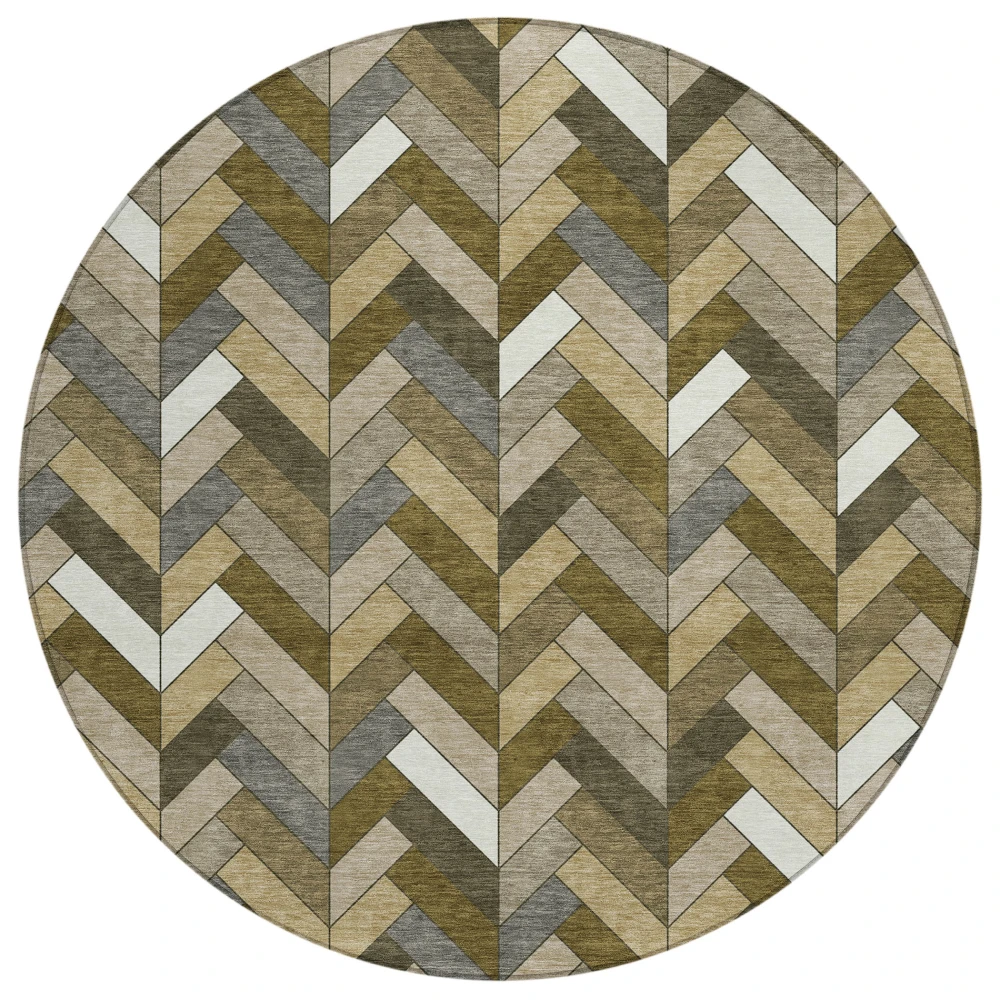 Chantille ACN2296 Brown 8' x 8' Rug