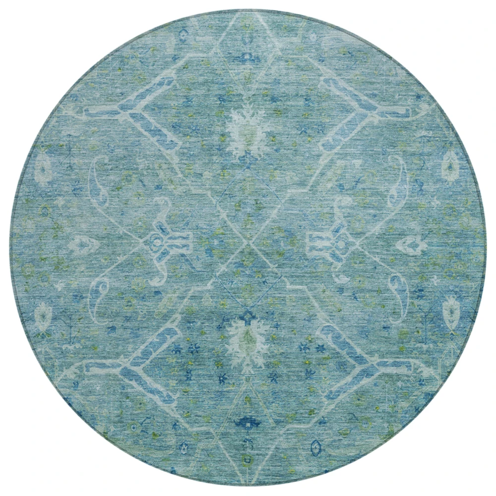 Chantille ACN2298 Turquoise 8' x 8' Rug