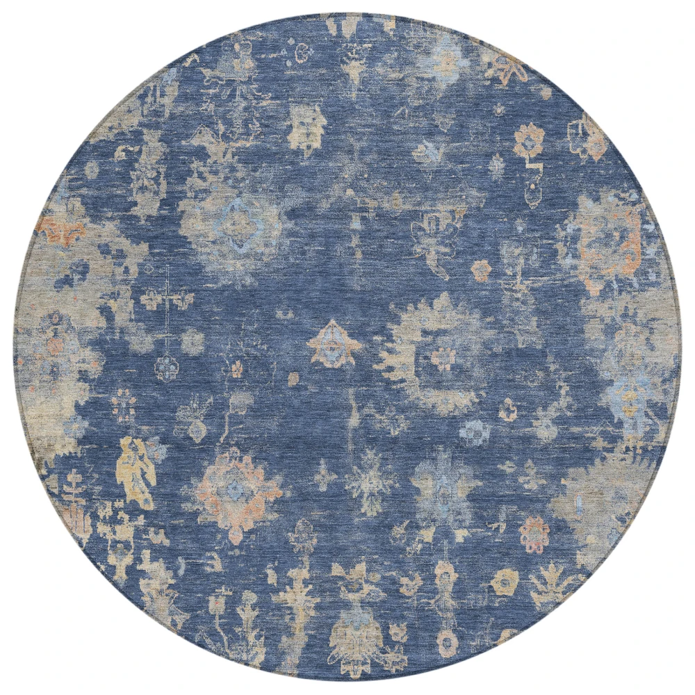 Chantille ACN2302 Navy 8' x 8' Rug