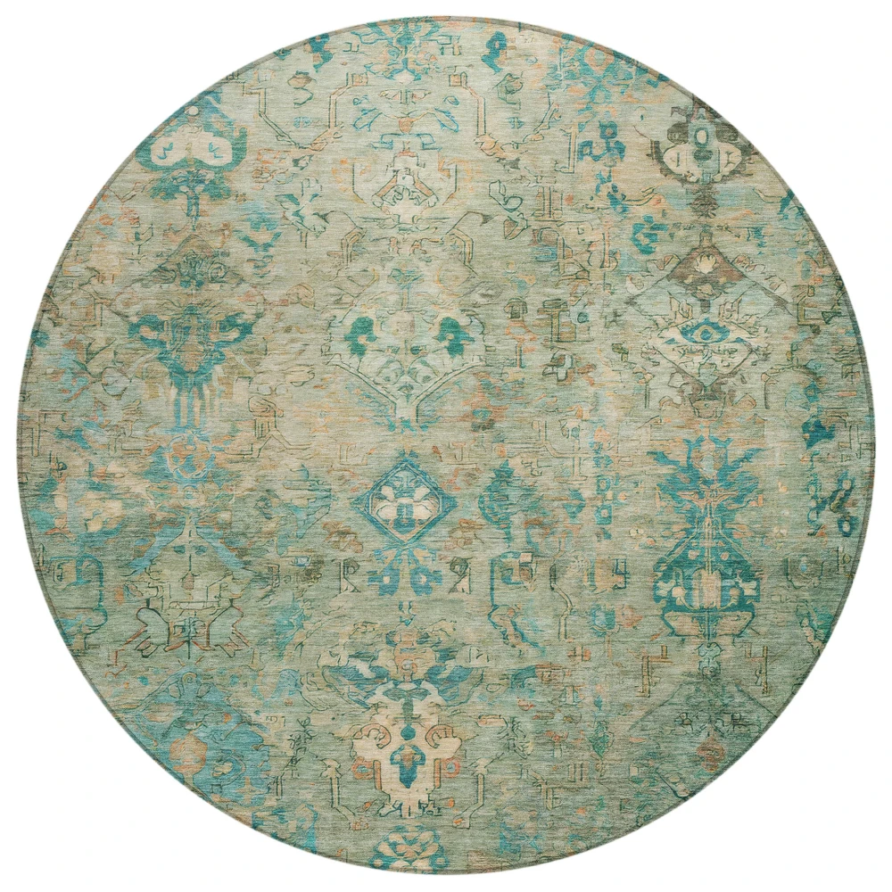 Chantille ACN2320 Teal 8' x 8' Rug