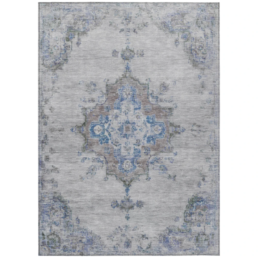 Chantille ACN2321 Silver 5' x 7'6