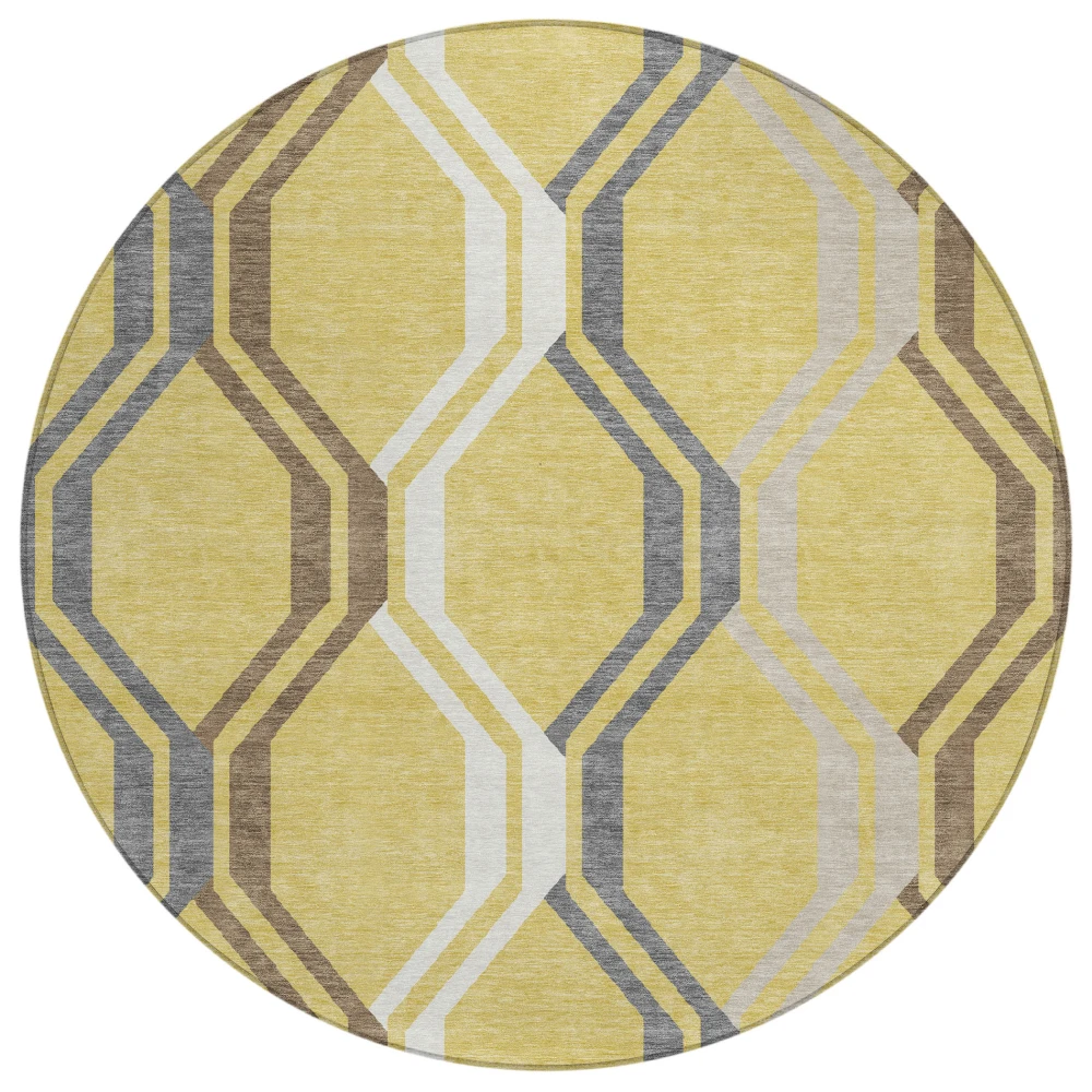 Chantille ACN2326 Gold 8' x 8' Rug