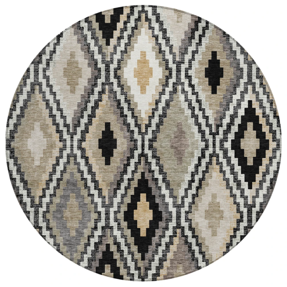 Chantille ACN2331 Black 8' x 8' Rug