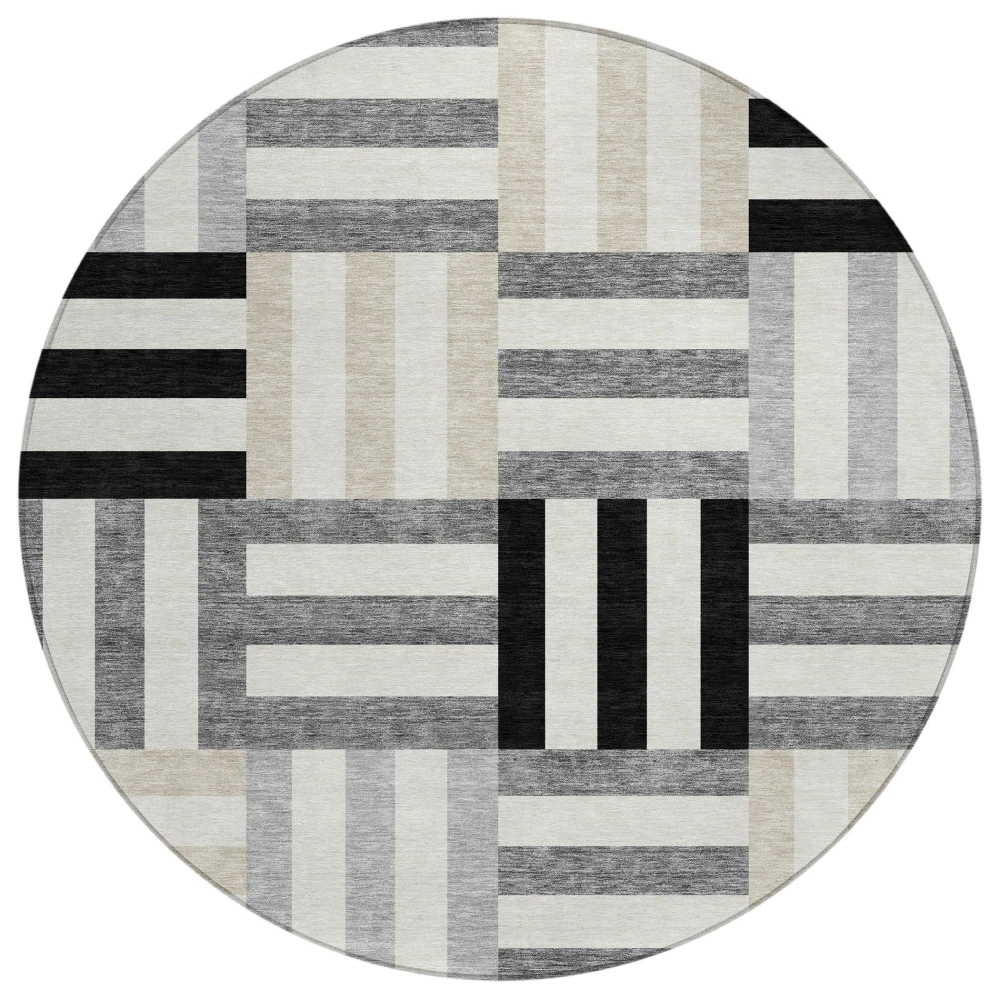 Chantille ACN2332 Black 8' x 8' Rug