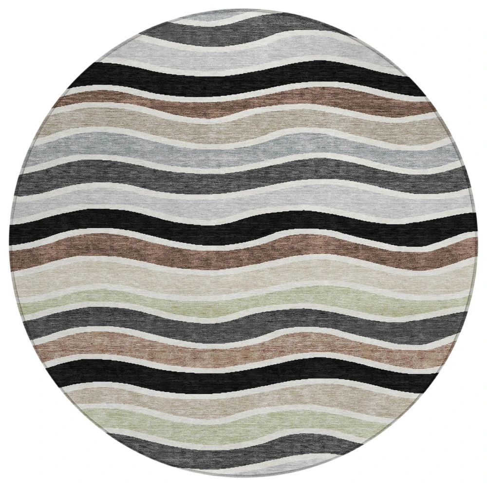 Chantille ACN2333 Black 8' x 8' Rug