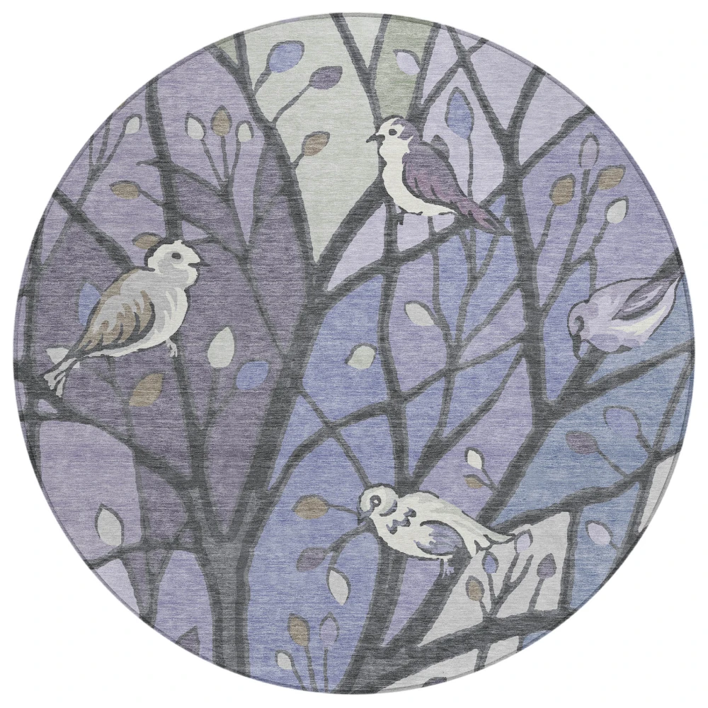 Chantille ACN2336 Purple 8' x 8' Rug