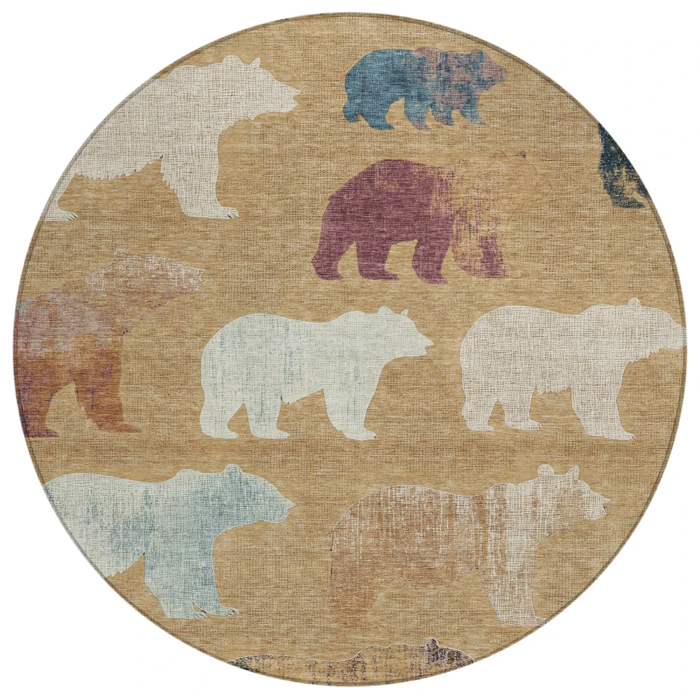 Chantille ACN2338 Gold 8' x 8' Rug