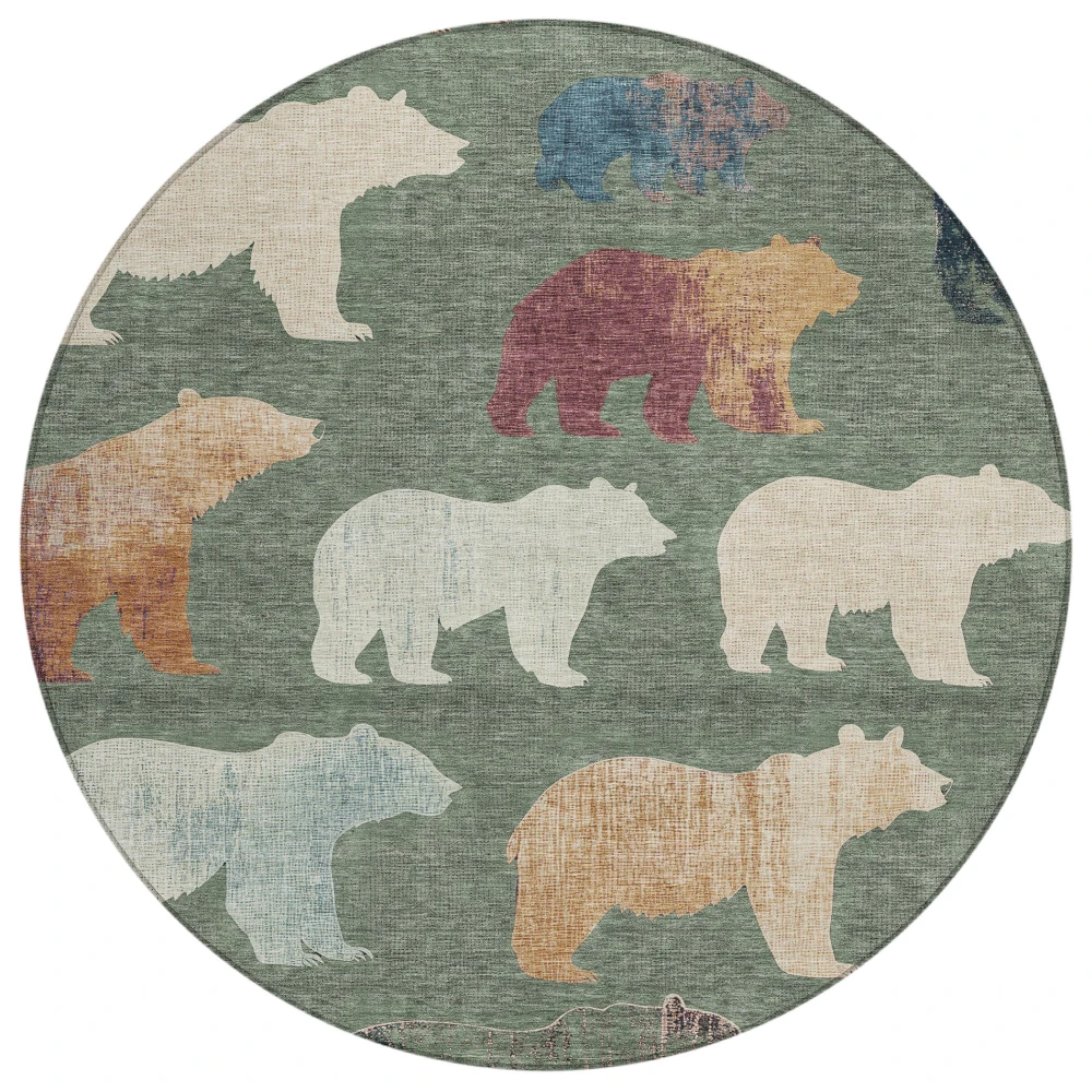 Chantille ACN2338 Green 8' x 8' Rug