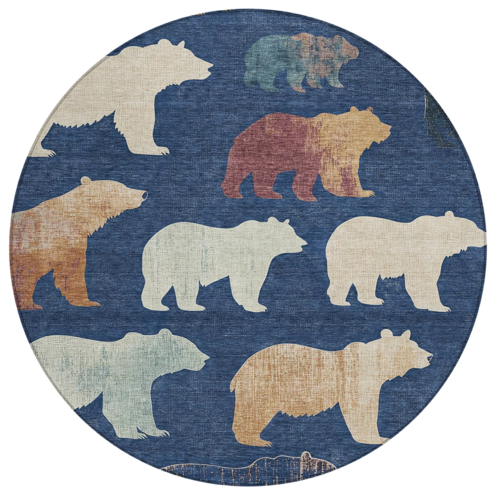 Chantille ACN2338 Navy 8' x 8' Rug