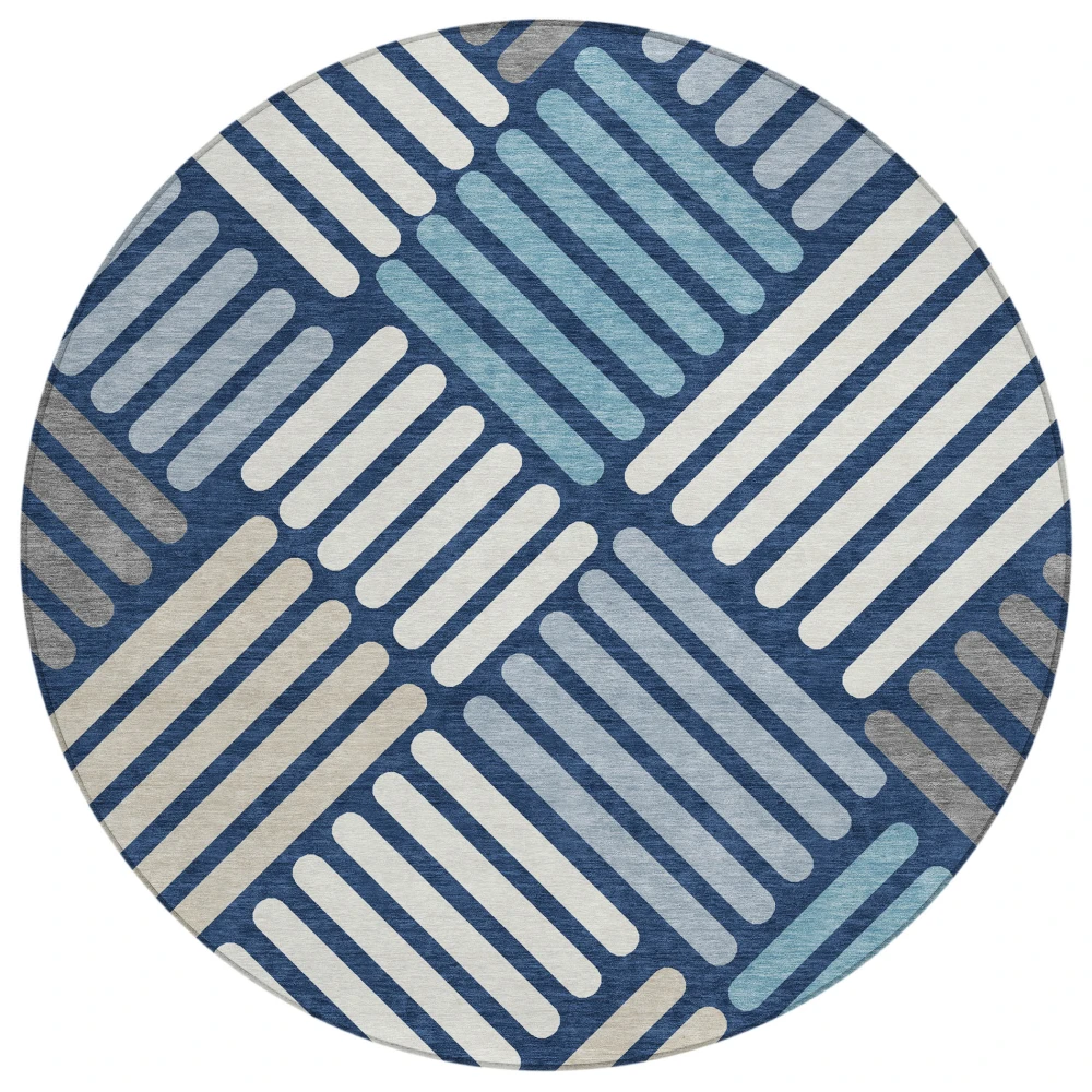 Chantille ACN2339 Navy 8' x 8' Rug