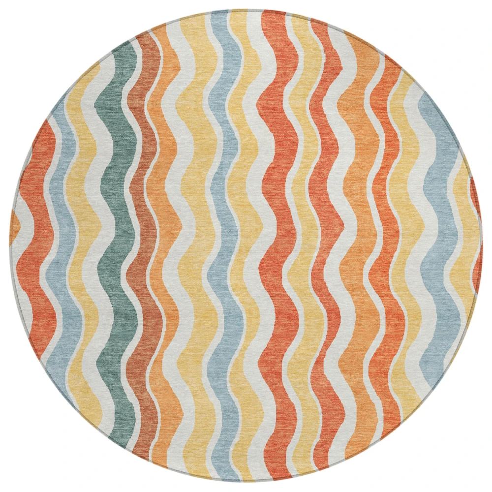 Chantille ACN2342 Coral 8' x 8' Rug