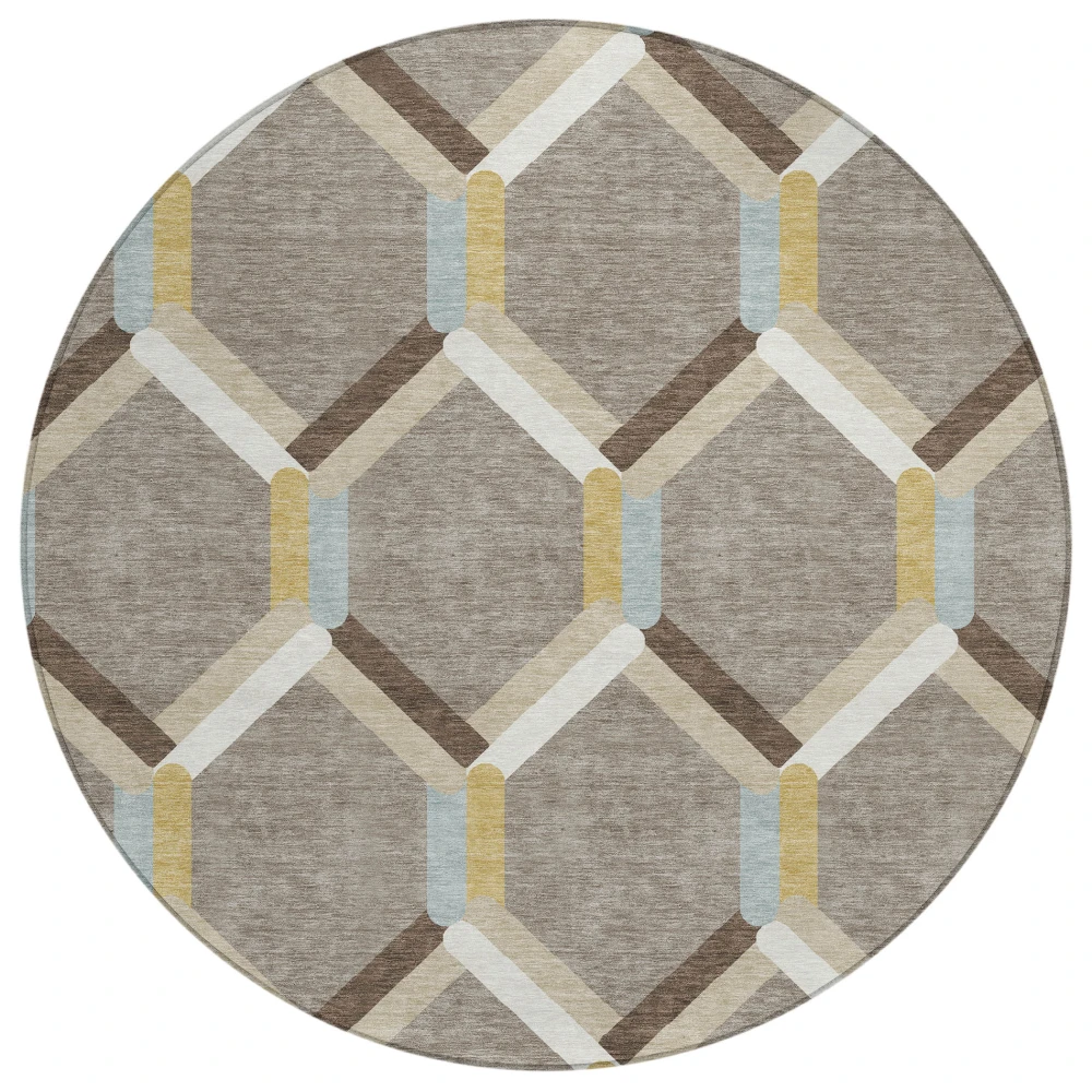 Chantille ACN2343 Brown 8' x 8' Rug