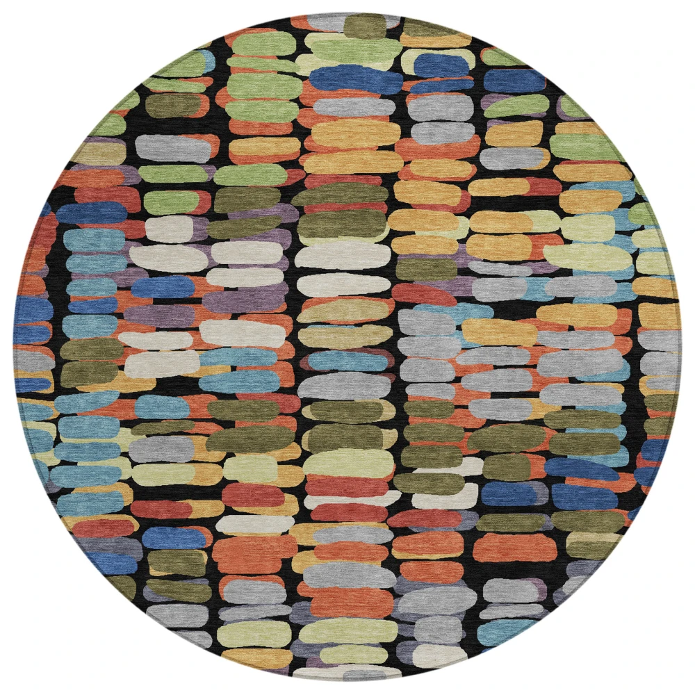 Chantille ACN2349 Black 8' x 8' Rug