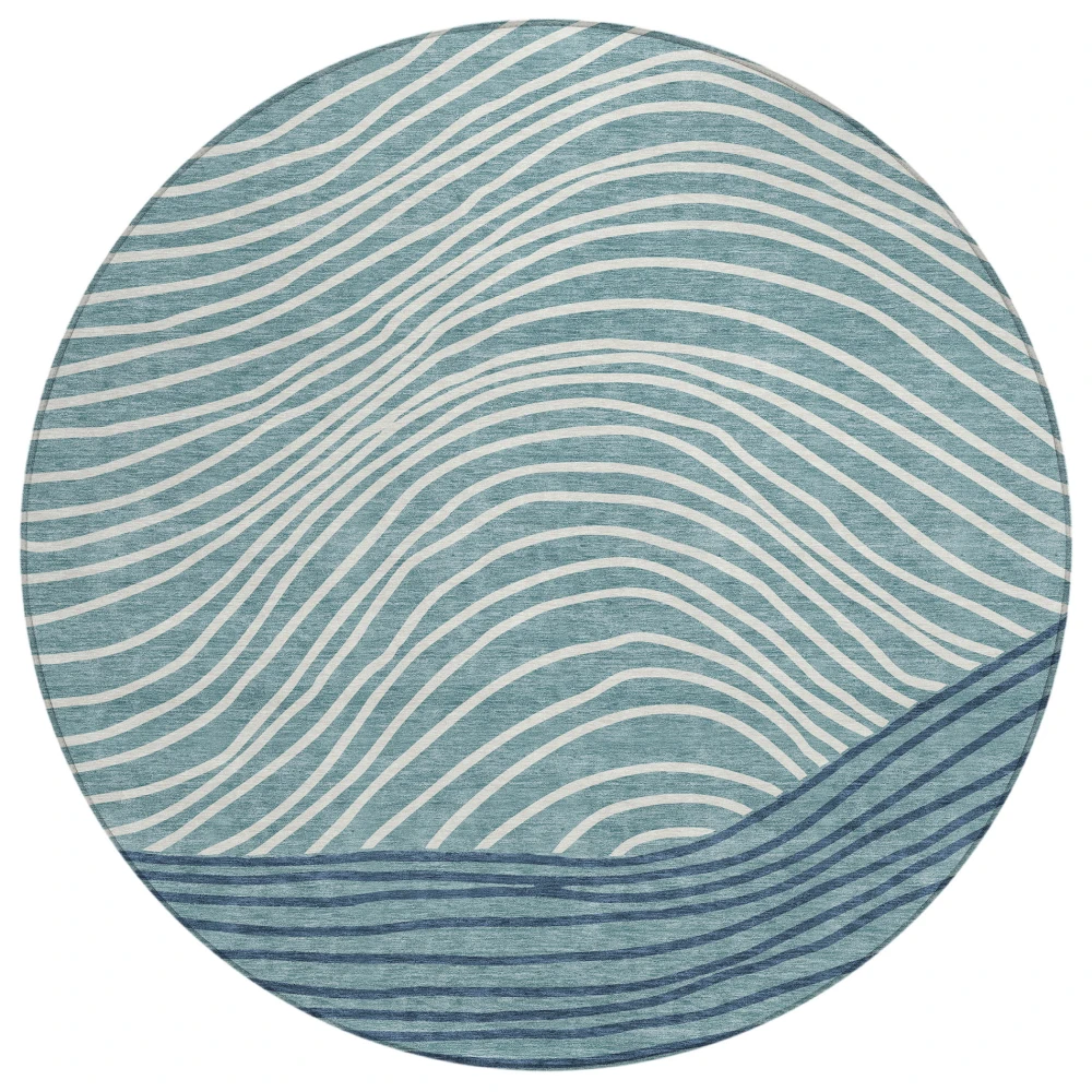 Chantille ACN2350 Teal 8' x 8' Rug