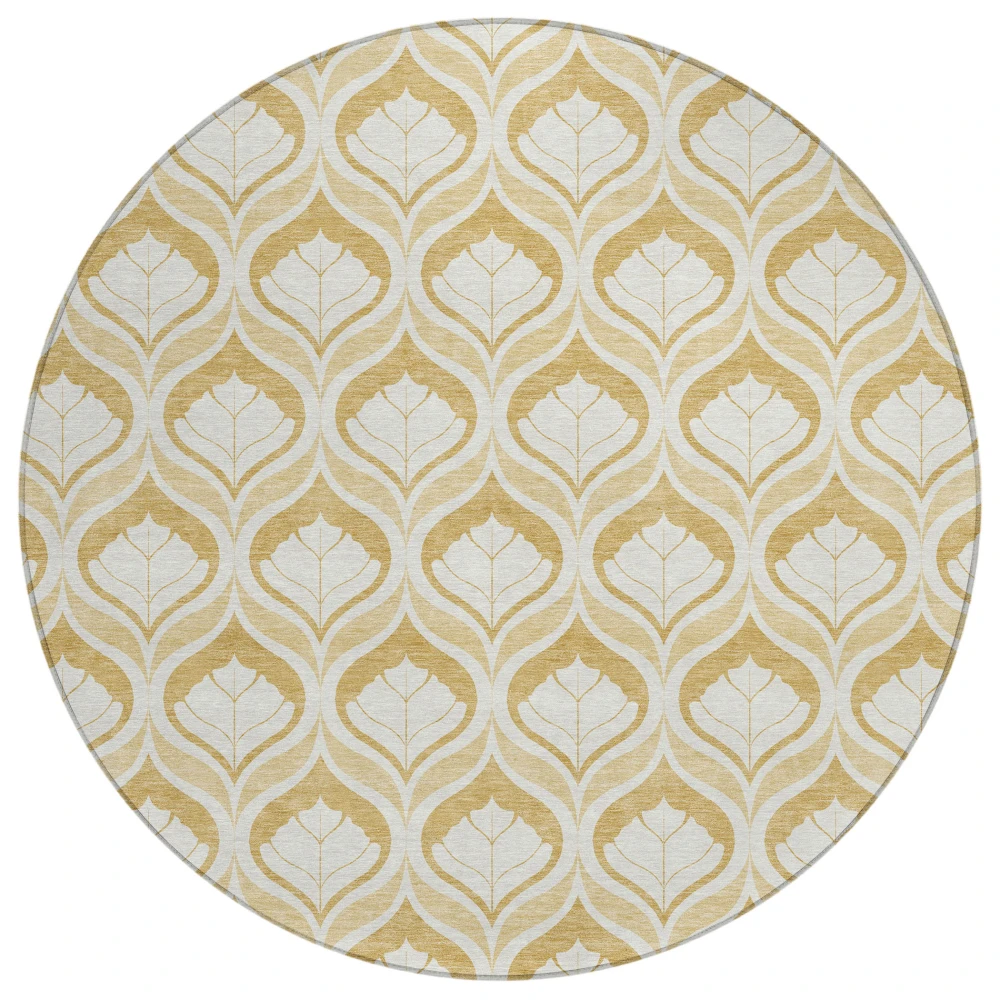 Chantille ACN2379 Gold 8' x 8' Rug