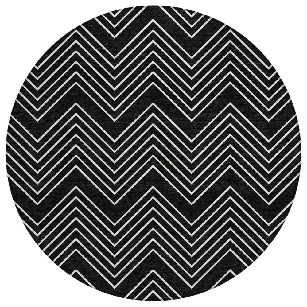Chantille ACN2390 Black 8' x 8' Rug