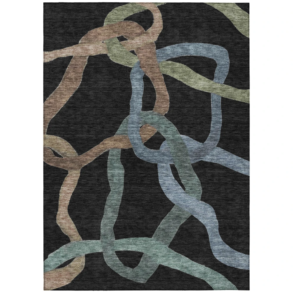 Chantille ACN2394 Black 3' x 5' Rug
