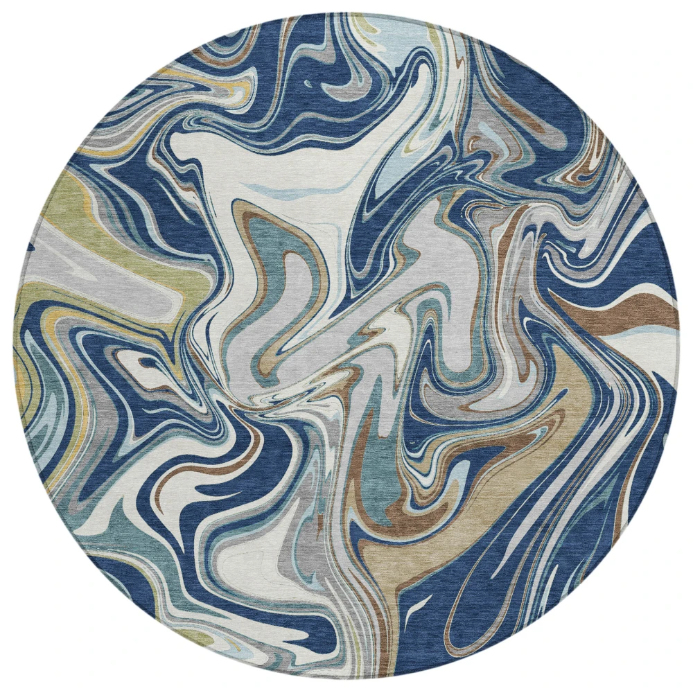 Chantille ACN2395 Navy 8' x 8' Rug