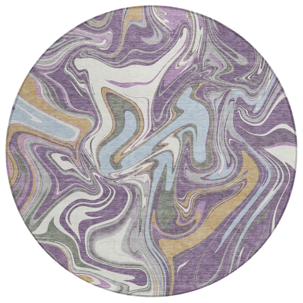 Chantille ACN2395 Purple 8' x 8' Rug
