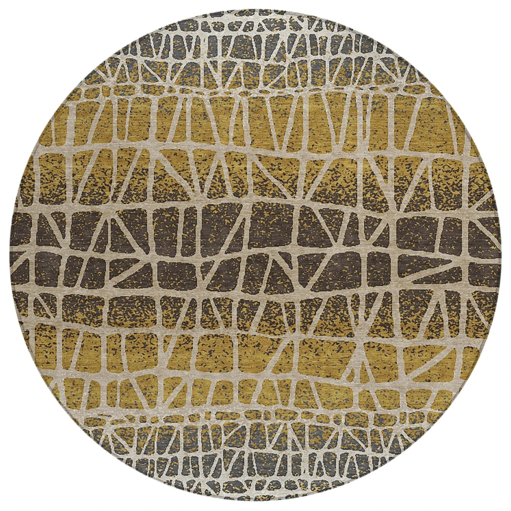 Chantille ACN2404 Gold 8' x 8' Rug