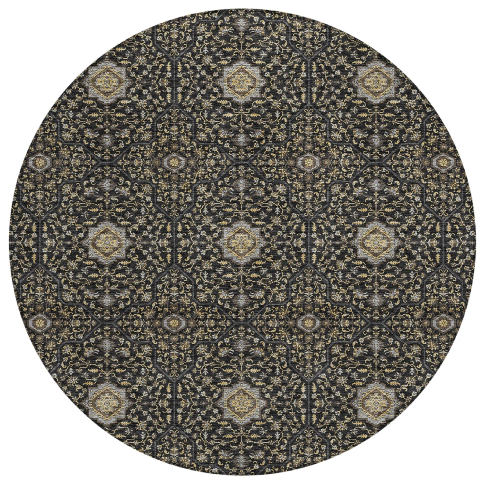 Chantille ACN2409 Black 8' x 8' Rug