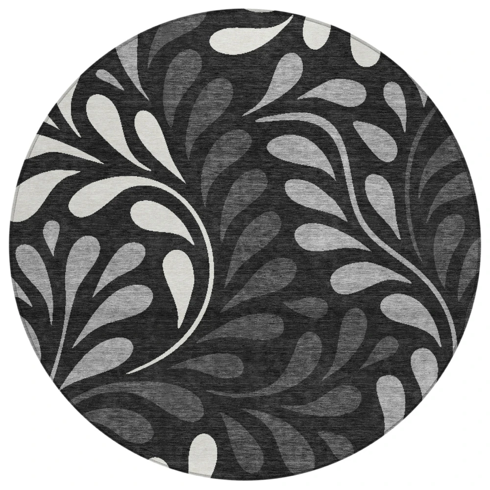 Chantille ACN2411 Black 8' x 8' Rug