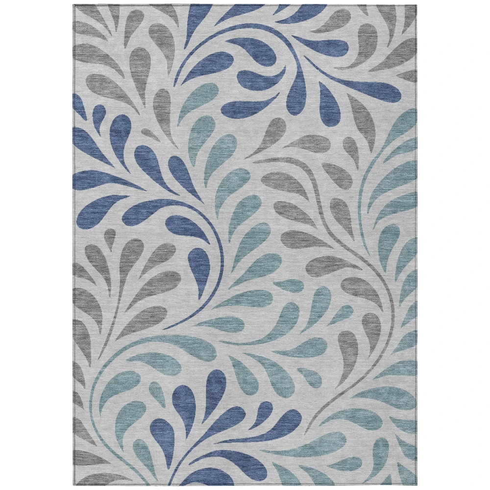 Chantille ACN2411 Silver 5' x 7'6