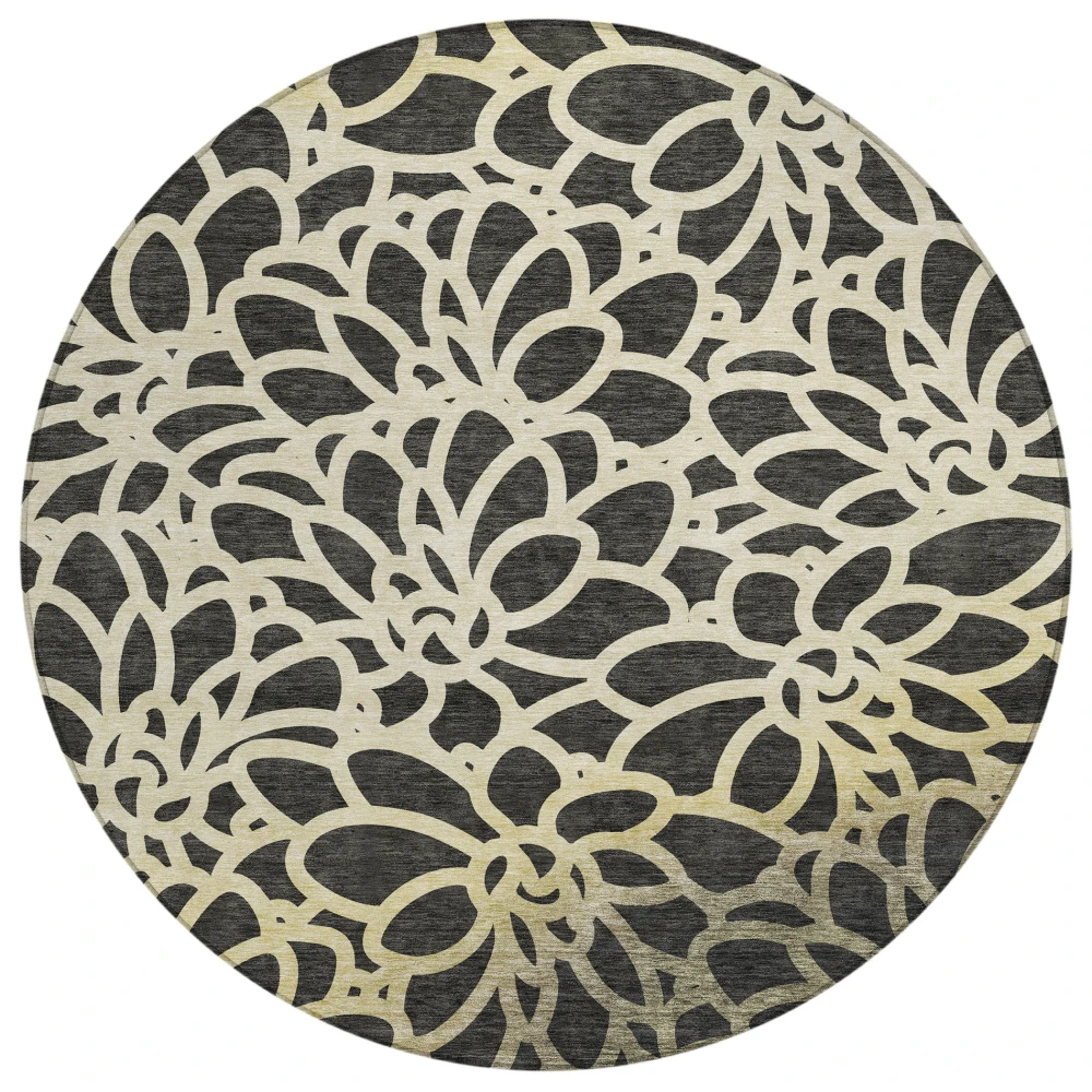 Chantille ACN2412 Black 8' x 8' Rug