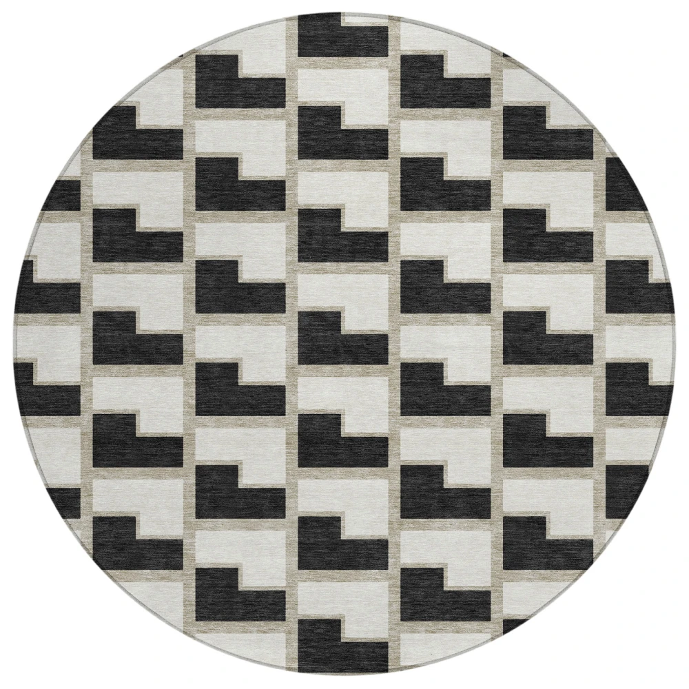 Chantille ACN2416 Black 8' x 8' Rug