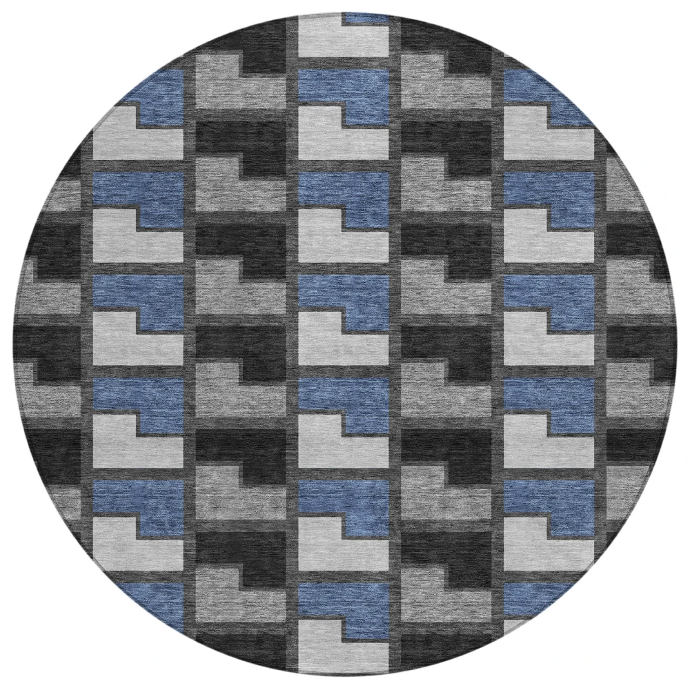 Chantille ACN2417 Black 8' x 8' Rug